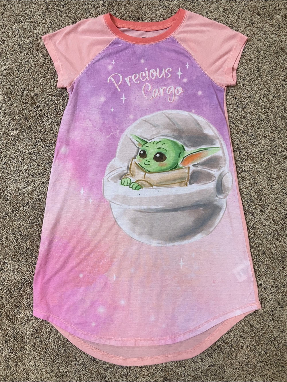 Girls size 10/12 Pink Star Wars Nightgown